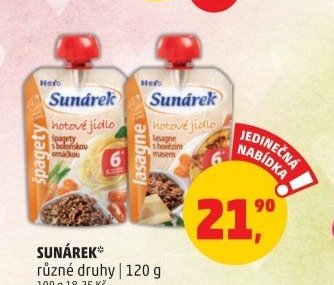 Sunárek hotové jídlo