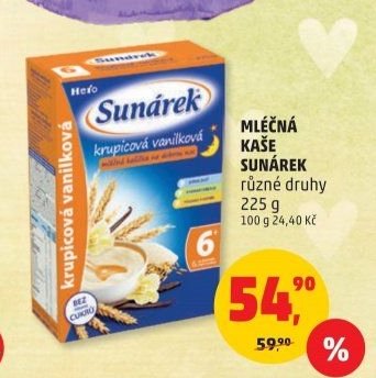 Mléčná kaše Sunárek