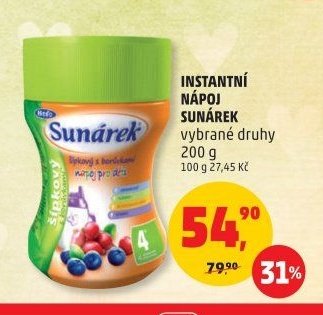 Instantní nápoj Sunárek šípkový