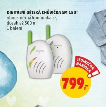 DIGITÁLNÍ DĚTSKÁ CHŮVIČKA SM 150