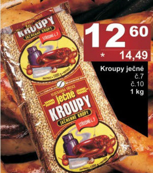 Kroupy ječné Vločkárna Vřesce
