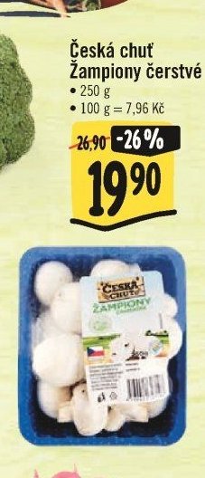 Česká chuť Žampiony čerstvé