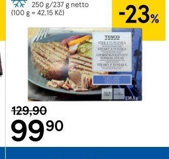 Tesco Steak z tuňáka