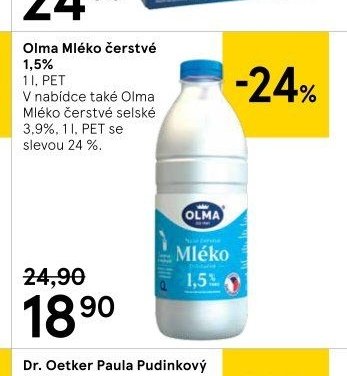 Olma Mléko čerstvé 1,5%