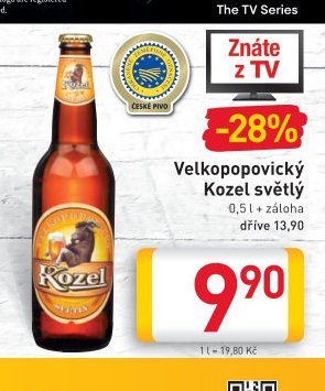 Velkopopovický Kozel světlý