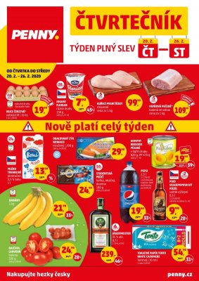 akční leták Penny Market 20.2.2020-26.2.2020