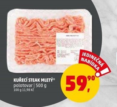 KUŘECÍ STEAK MLETÝ