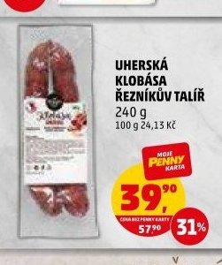 UHERSKÁ KLOBÁSA ŘEZNÍKŮV TALÍŘ