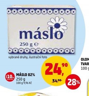 Máslo 82% 250 g