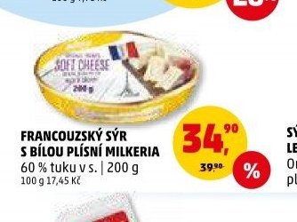 Francouzský sýr s bílou plísní Milkeria 200 g