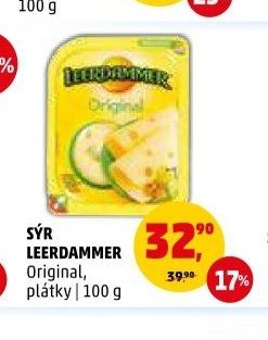 Sýr Leerdammer Original, plátky 100 g