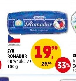 Sýr Romadur 40 % tuku v s. 100 g