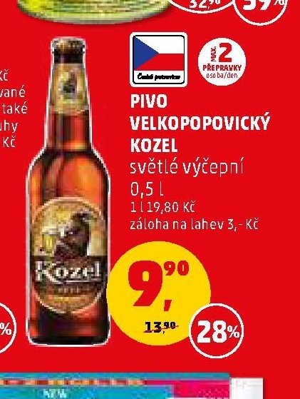 PIVO VELKOPOPOVICKÝ KOZEL