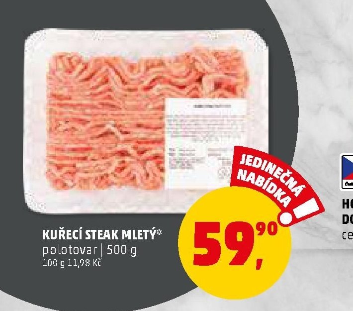 KUŘECÍ STEAK MLETÝ