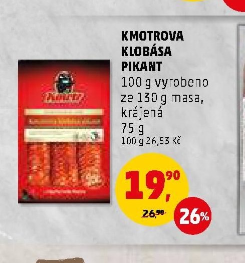 KMOTROVA KLOBÁSA PIKANT