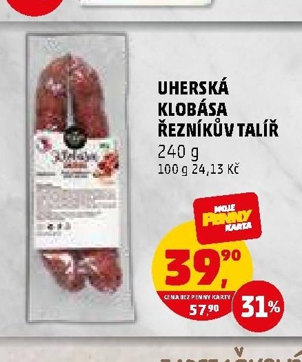UHERSKÁ KLOBÁSA ŘEZNÍKŮV TALÍŘ