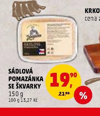 SÁDLOVÁ POMAZÁNKA SE ŠKVARKY
