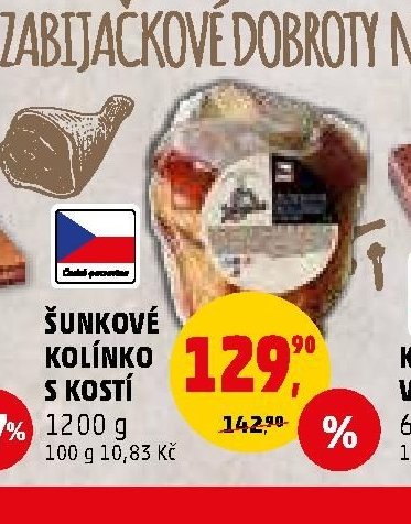 ŠUNKOVÉ KOLÍNKO S KOSTÍ