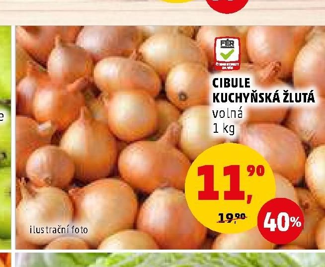 CIBULE KUCHYŇSKÁ ŽLUTÁ