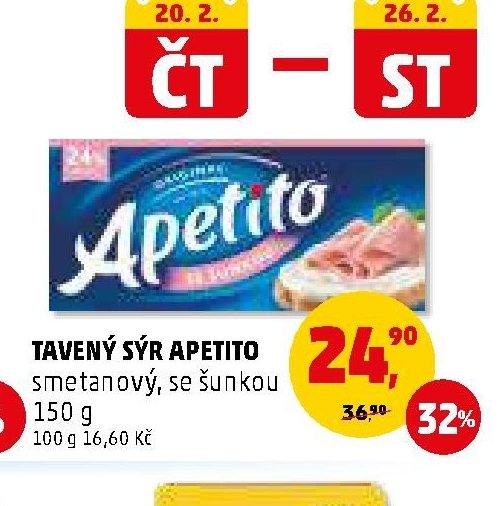 Tavený sýr Apetito 150 g