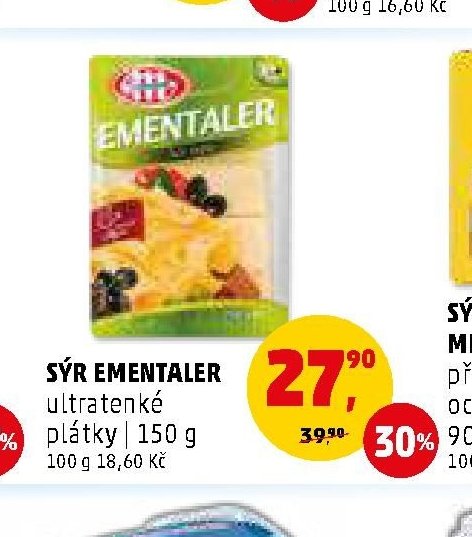 SÝR EMENTALER ultratenké plátky 150 g