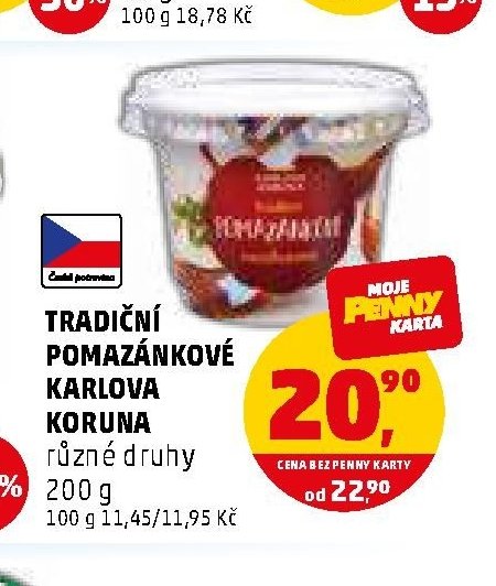 Tradiční pomazánkové Karlova Koruna 200 g