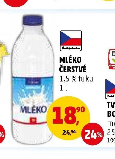MLÉKO ČERSTVÉ 1 l