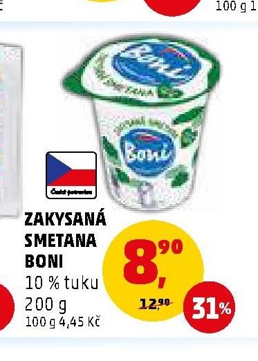 ZAKYSANÁ SMETANA BONI 200 g