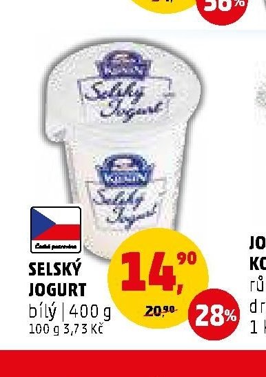 SELSKÝ JOGURT bílý 400 g
