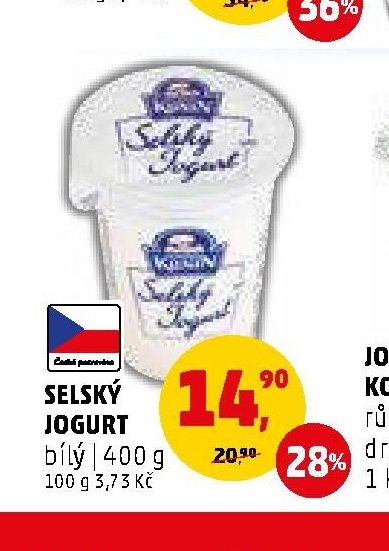 Selský jogurt bílý 400 g