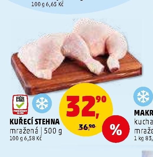 Kuřecí stehna mražená 500 g