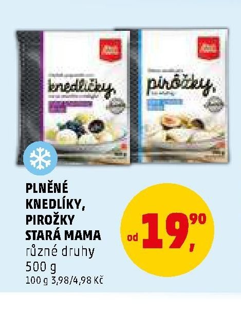 Plněné knedlíky, pirožky Stará Mama