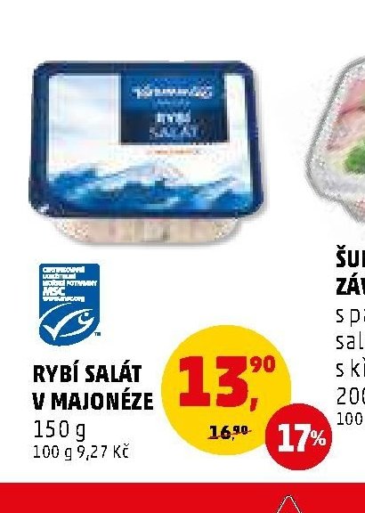 Rybí salát v majonéze