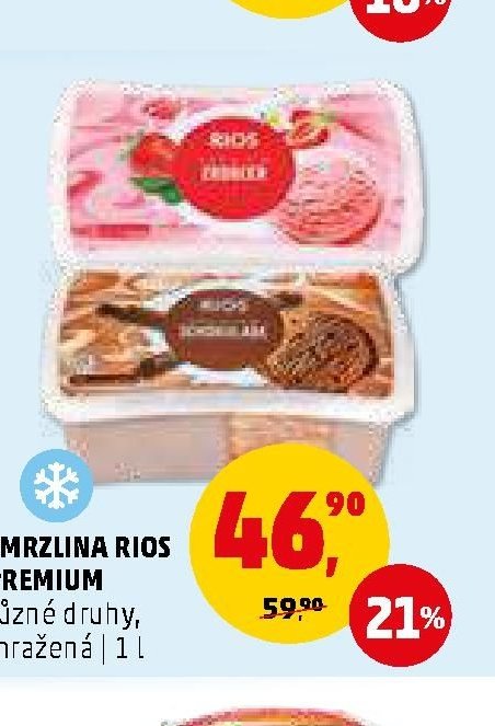 Zmrzlina Rios Premium různé druhy, mražená 1 l
