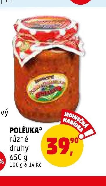 Polévka různé druhy