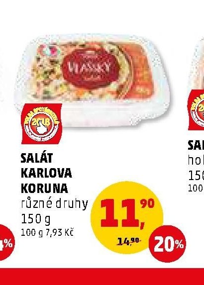 Salát Karlova Koruna různé druhy 150 g