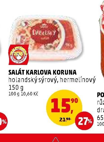 Salát Karlova Koruna holandský sýrový, hermelínový 150 g