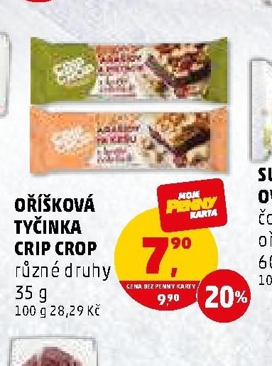 Oříšková tyčinka Crip Crop 35 g