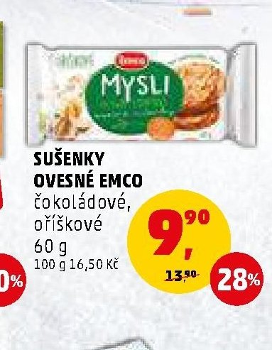 Sušenky ovesné Emco 60 g