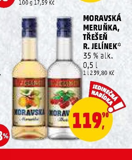 Moravská meruňka / třešeň R. Jelínek 0,5 l