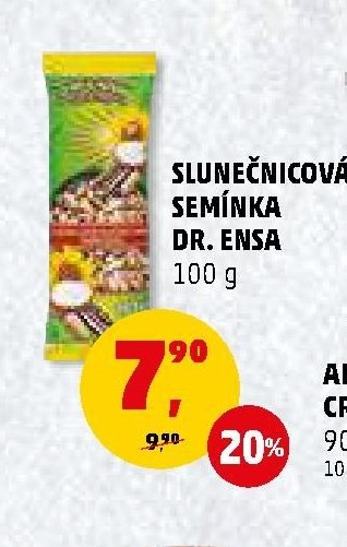 SLUNEČNICOVÁ SEMÍNKA DR. ENSA 100 g
