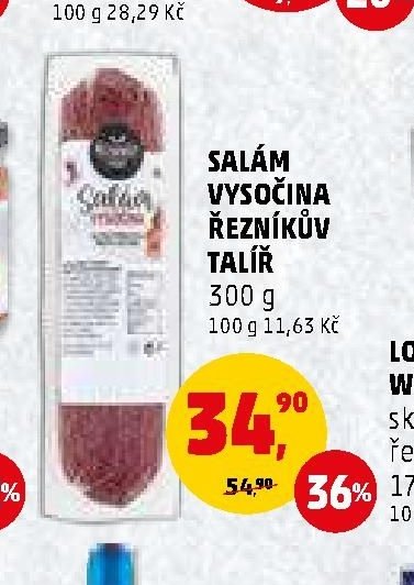 SALÁM VYSOČINA ŘEZNÍKŮV TALÍŘ 300 g
