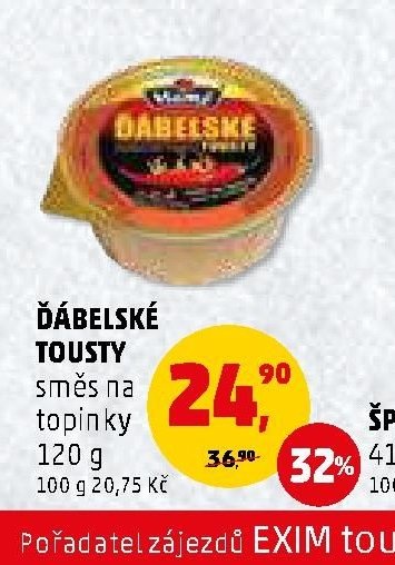 ĎÁBELSKÉ TOUSTY směs na topinky 120 g