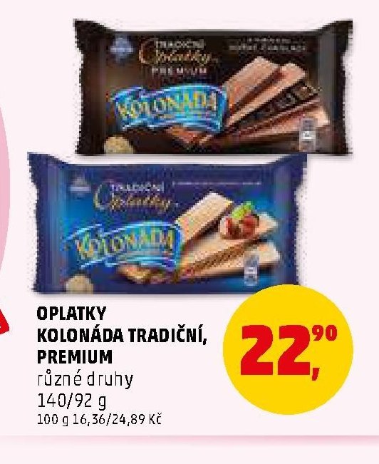 OPLATKY KOLONÁDA TRADIČNÍ, PREMIUM