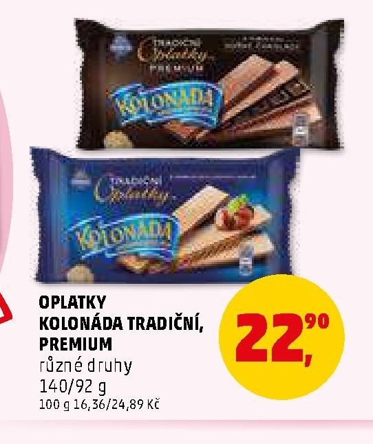 OPLATKY KOLONÁDA TRADIČNÍ, PREMIUM