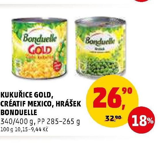 KUKUŘICE GOLD, CRÉATIF MEXICO, HRÁŠEK BONDUELLE