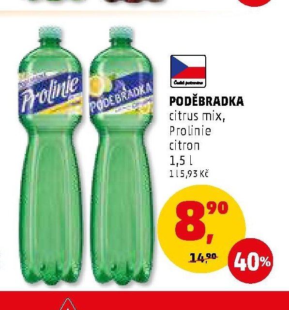 Poděbradka citrus mix, Prolinie citron