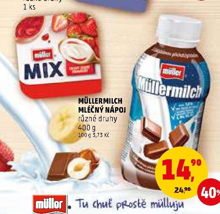MÜLLERMILCH MLÉČNÝ NÁPOJ