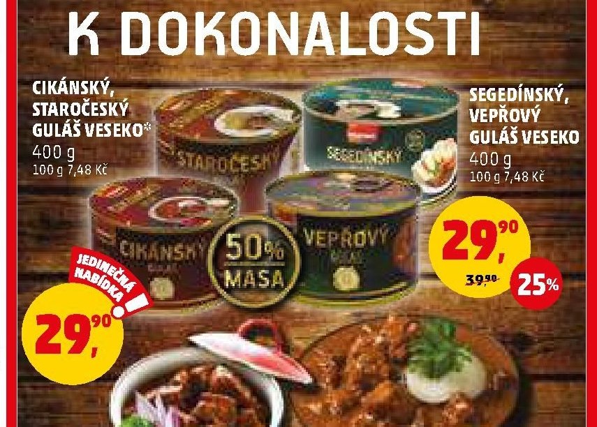 Cikánský, staročeský guláš Veseko