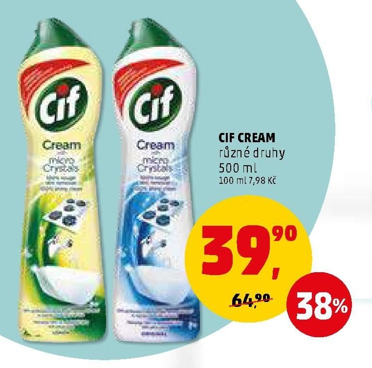 CIF CREAM různé druhy 500 ml